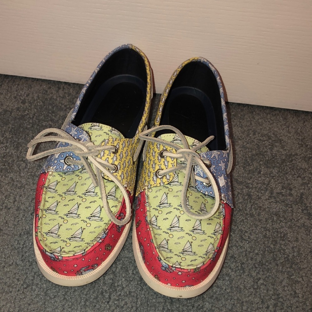 Vineyard Vines sperry patchwork boat shoe